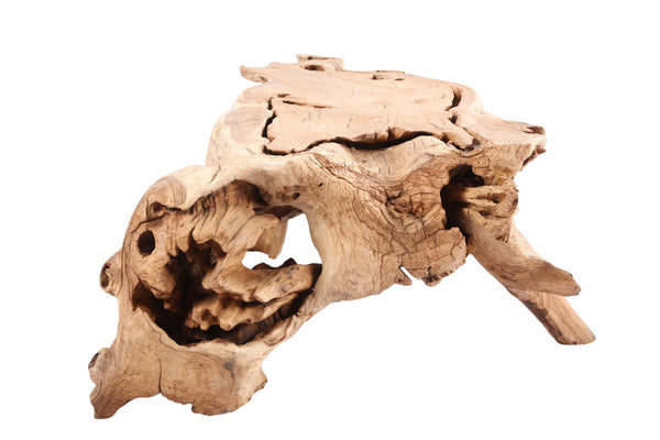 Natural Wood Organic Rectangular Coffee Table