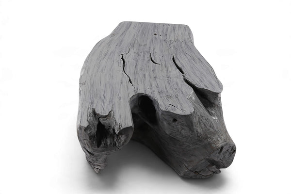 47” Inch Free Form Black Accent Table