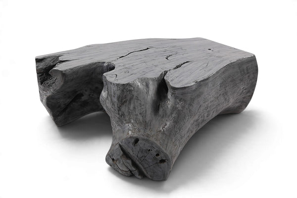 47” Inch Free Form Black Accent Table