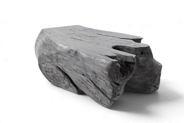 47” Inch Free Form Black Accent Table
