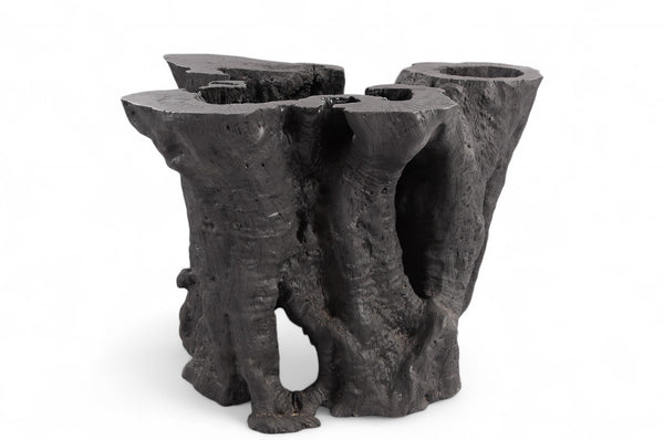 Sculptured Black Root Dining Table Base
