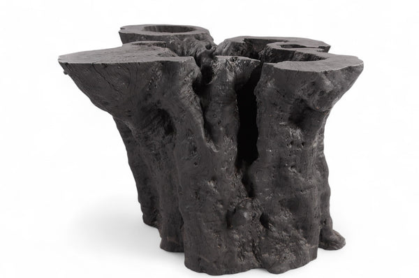 Sculptured Black Root Dining Table Base