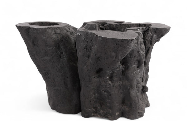 Sculptured Black Root Dining Table Base