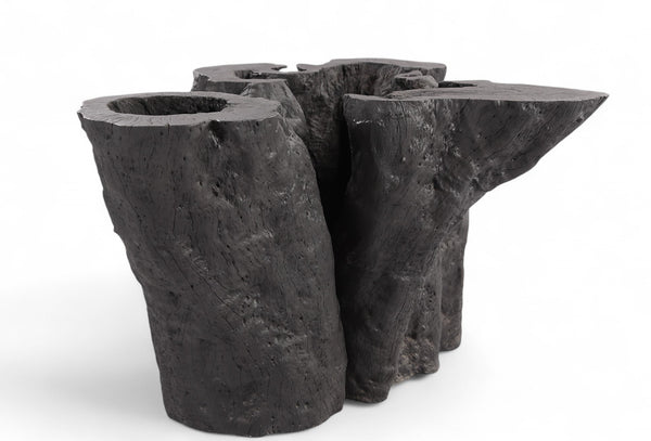Sculptured Black Root Dining Table Base