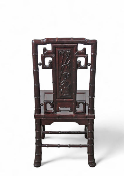 94" Long Rosewood Dining Table and 8 Chair Set