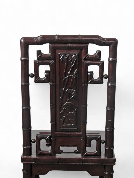 94" Long Rosewood Dining Table and 8 Chair Set