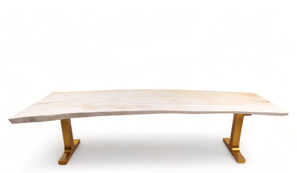 118" Inch White Living Dining Table