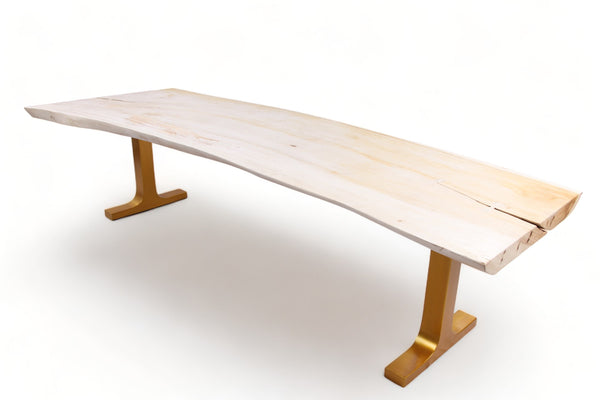 118" Inch White Living Dining Table