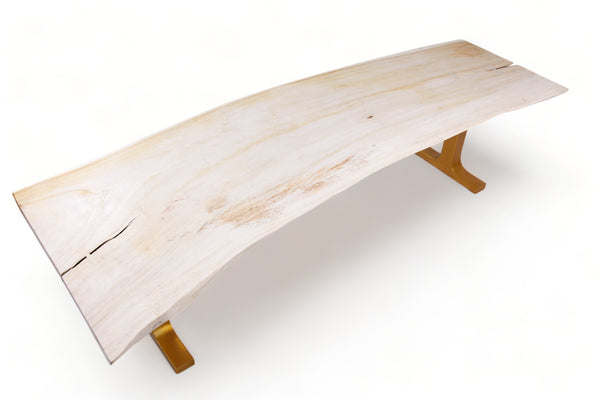 118" Inch White Living Dining Table