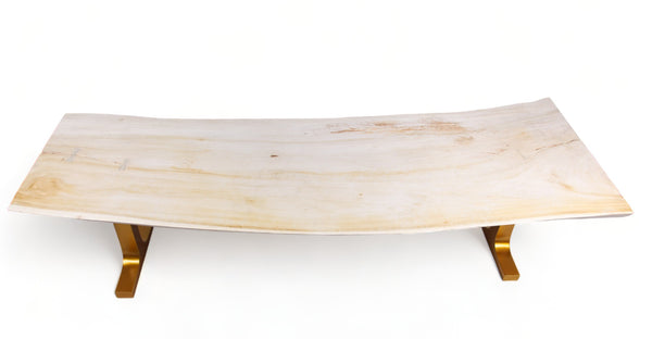 118" Inch White Living Dining Table