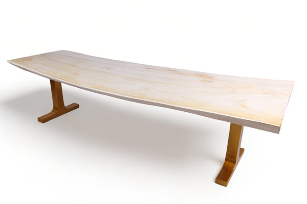 118" Inch White Living Dining Table