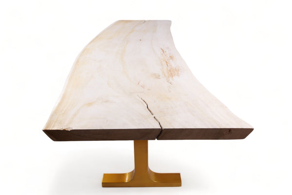 118" Inch White Living Dining Table