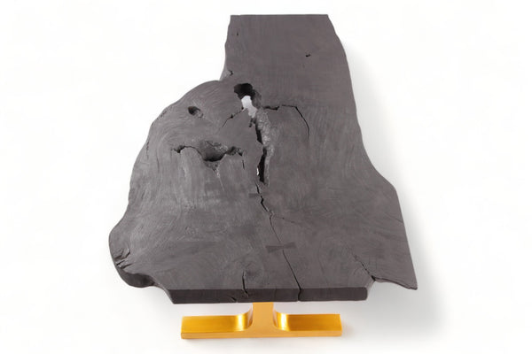 98" Inch Black Living Edge Desk or Dining Table - 2