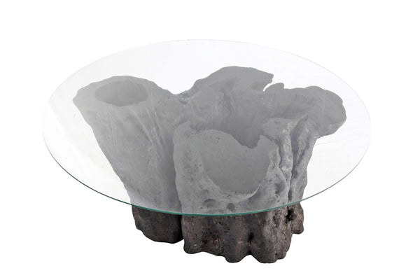 Round 63" Diameter Black Root Dining Table