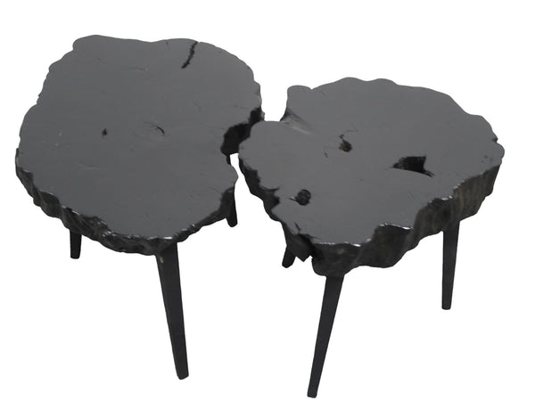 Black Lychee Living Edge Accent or Side Table 2