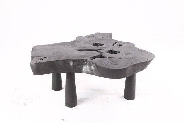 Black Living Edge One Slab Coffee Table 335
