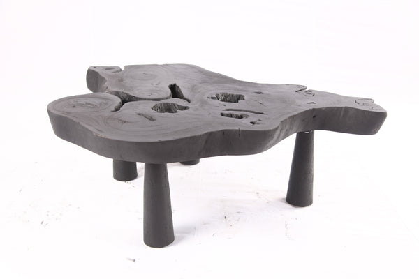 Black Living Edge One Slab Coffee Table 335