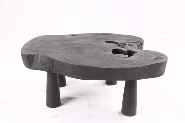 Black Living Edge One Slab Coffee Table 336