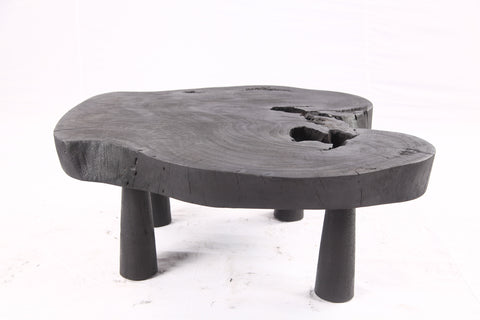 Black Living Edge One Slab Coffee Table 336