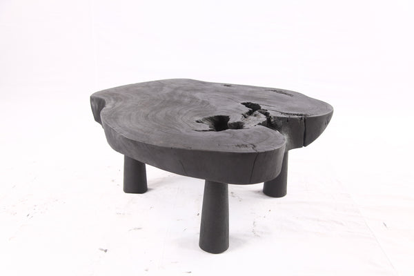 Black Living Edge One Slab Coffee Table 336
