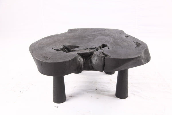 Black Living Edge One Slab Coffee Table 336