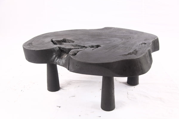 Black Living Edge One Slab Coffee Table 336
