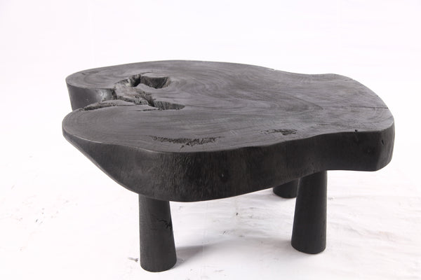 Black Living Edge One Slab Coffee Table 336