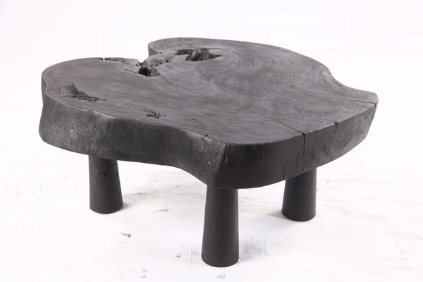 Black Living Edge One Slab Coffee Table 336
