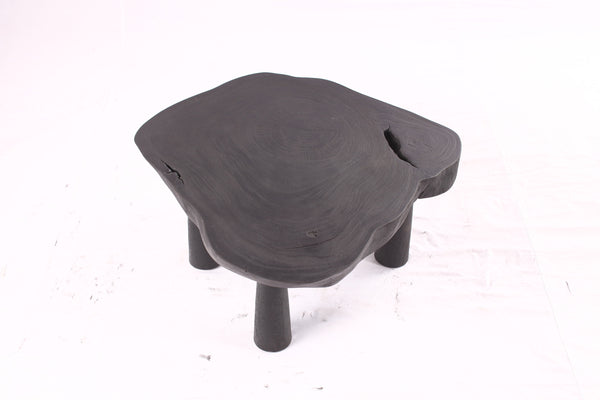 Black Living Edge One Slab Coffee Table 334