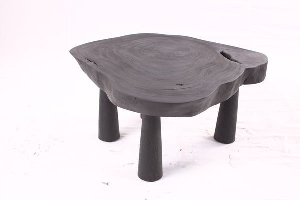 Black Living Edge One Slab Coffee Table 334