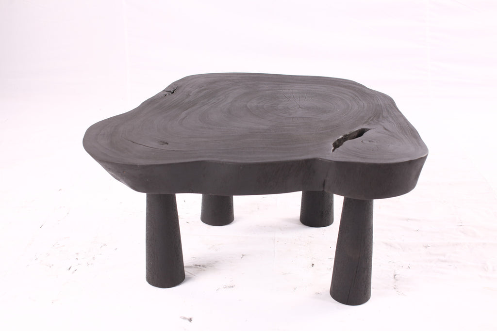 Black Living Edge One Slab Coffee Table 334