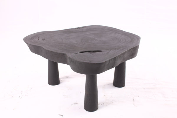 Black Living Edge One Slab Coffee Table 334