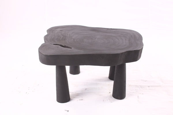 Black Living Edge One Slab Coffee Table 334