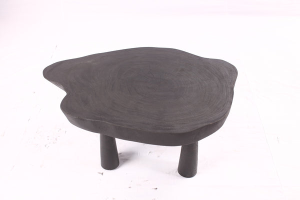 Black Living Edge One Slab Coffee Table 333