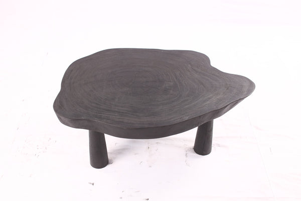 Black Living Edge One Slab Coffee Table 333