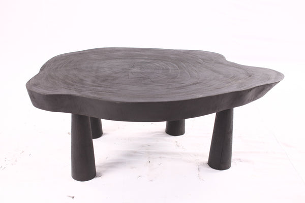 Black Living Edge One Slab Coffee Table 333