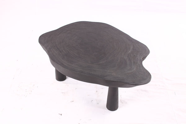 Black Living Edge One Slab Coffee Table 333