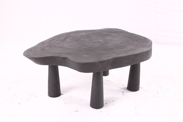 Black Living Edge One Slab Coffee Table 333