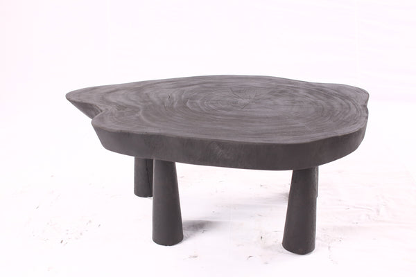 Black Living Edge One Slab Coffee Table 333