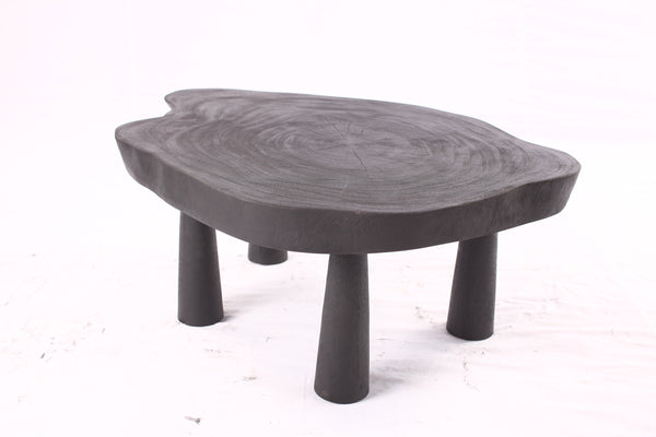 Black Living Edge One Slab Coffee Table 333