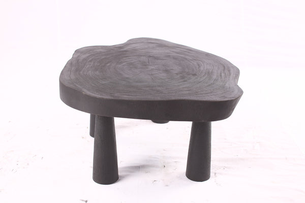 Black Living Edge One Slab Coffee Table 333