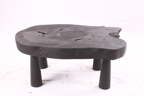 Black Living Edge One Slab Coffee Table 332