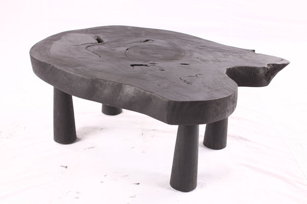 Black Living Edge One Slab Coffee Table 332