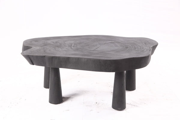 Black Living Edge One Slab Coffee Table 331