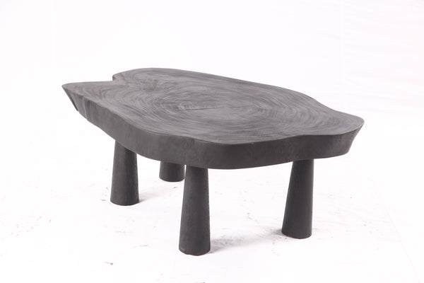 Black Living Edge One Slab Coffee Table 331