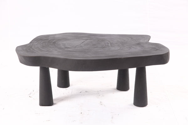 Black Living Edge One Slab Coffee Table 331