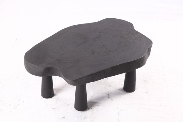 Black Living Edge One Slab Coffee Table 331
