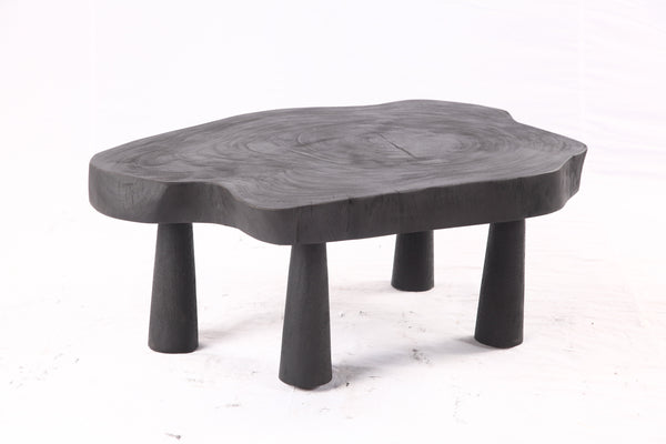 Black Living Edge One Slab Coffee Table 331
