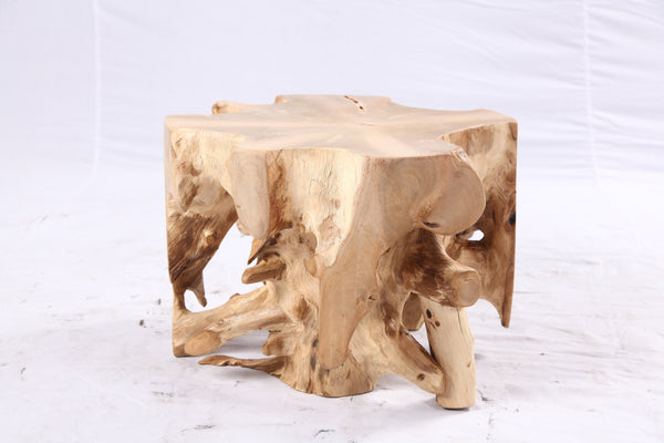 Free Form 23” Organic Teak Root Side Table 7.1