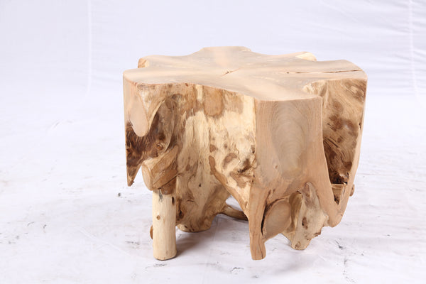 Free Form 23” Organic Teak Root Side Table 7.1